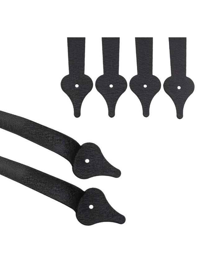 Decorative Metal Garage Door Hardware Screw in Carriage House Accents Dummy Hinges Handles Black Steel Barn Gate Garage Decor - Image 3