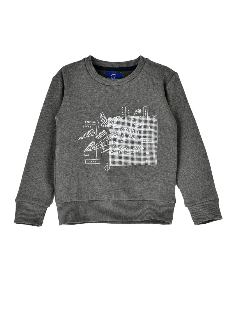 JAM Boys Graphic Print Crew Neck Sweatshirt  - Image 1