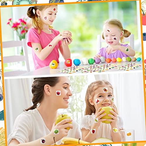 Hotop 600 Pcs Fruits Vegetable Stickers for Kids Photos Garden Realistic Food Fruit Stickers for Teachers Student Classroom Theme Party Favor(Fruits Vegetable) - Image 5