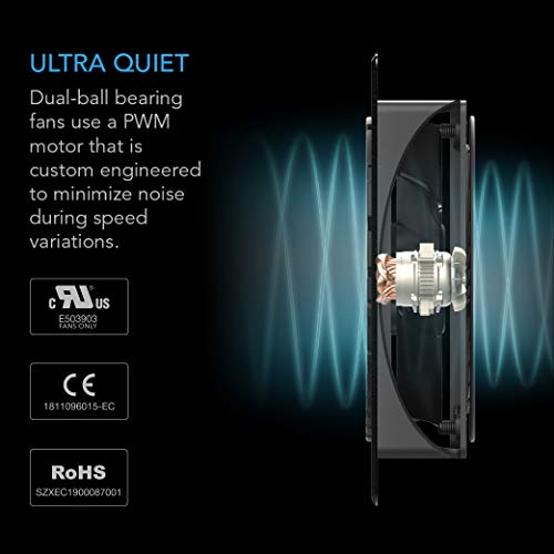AC Infinity AIRPLATE T9, Quiet Cooling Fan System 18" with Thermostat Control, for Home Theater AV Cabinets - Image 4