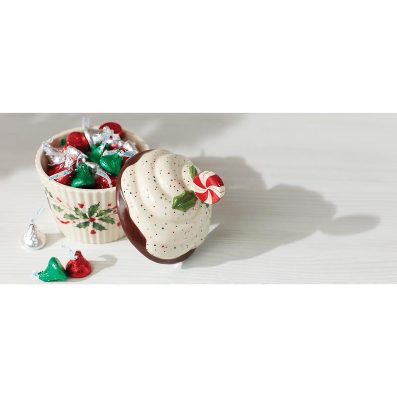 Lenox 886642 Holiday Bakeshop Cupcake Candy Dish, Christmas Hosting - Image 5