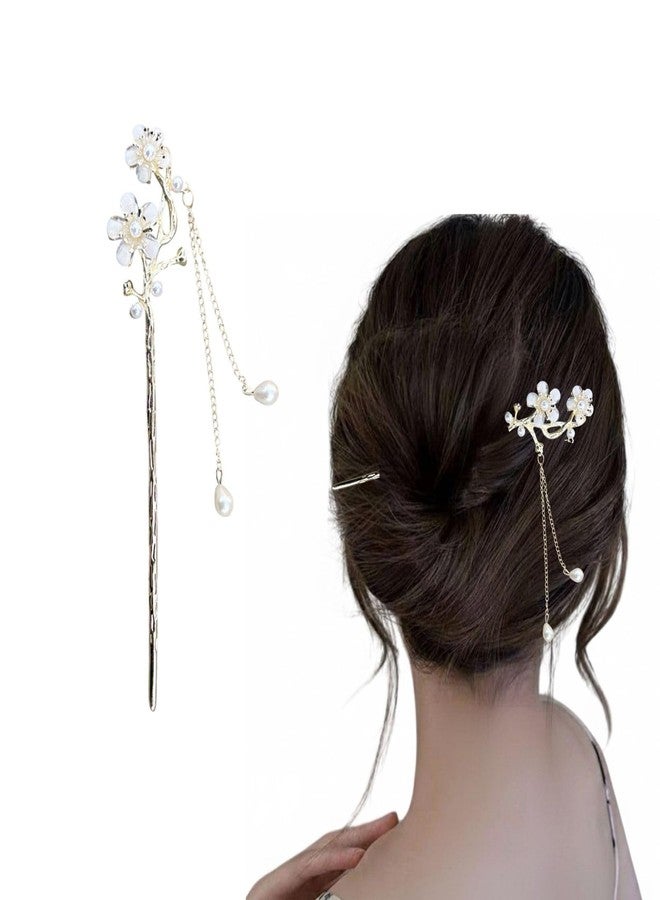 ECLATE ACCESSORIES Hair Stick for Bun, Metal Alloy Crescent Star Charm Bun Stick Accessories for Women, 7 inch Stylish Updo Fashion Accessories (stick D) - Image 1