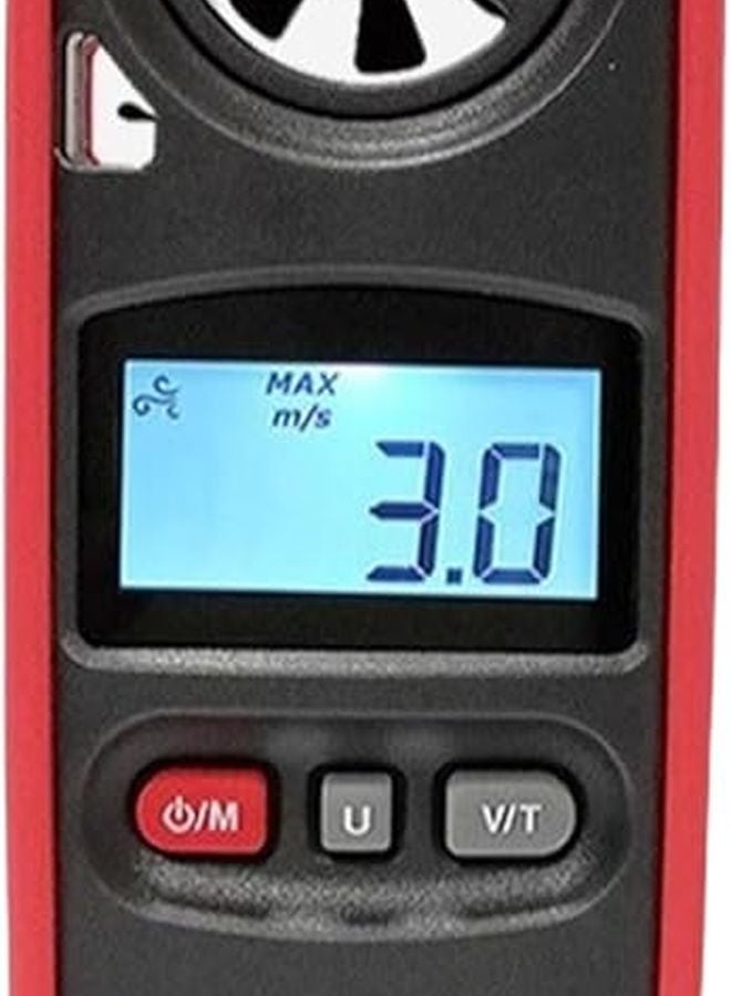 Digital Handheld Anemometer ABS for Outdoor Air Speed and Temperature Measurement - Image 1