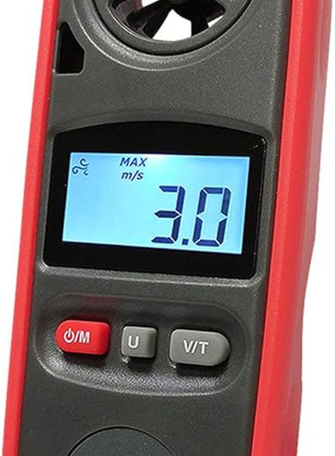 Digital Handheld Anemometer ABS for Outdoor Air Speed and Temperature Measurement - Image 4