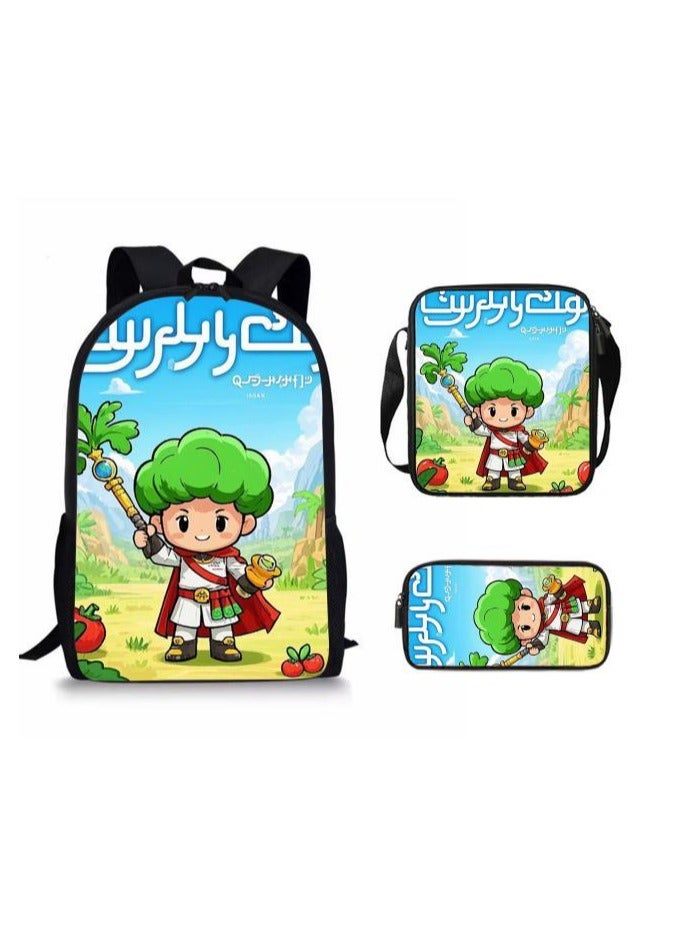 حقيبة مدرسية عالمية من ثلاث قطع على طراز الرسوم المتحركة - 792 - Image 2