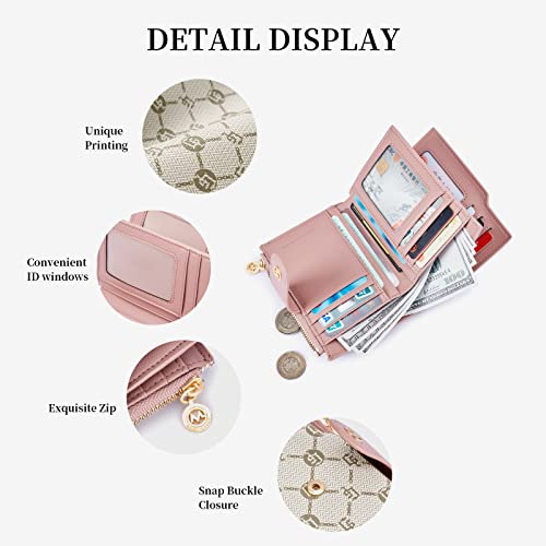 GOLF SUPAGS Wallets for Women PVC Leather Small Bifold Zipper Pocket Coin Purse Large Capacity Multi Card Organizer - Image 4