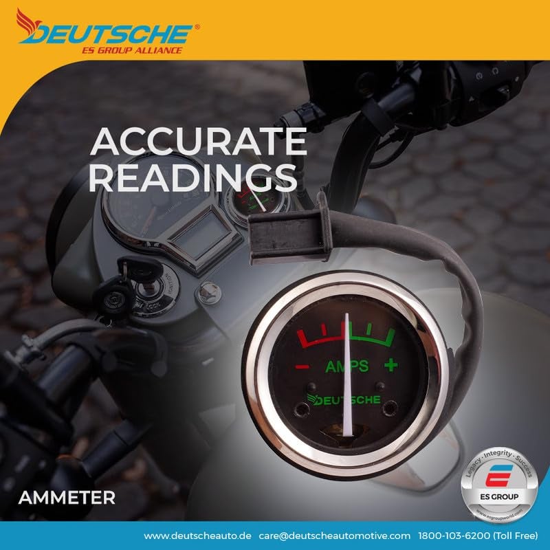 Deutsche Ampmeter Compatible With 11 Amp. R-Enf Standard UCE (Black Dial With LED & Mounting Rubber) (4 Pin White Coupler) - Image 3