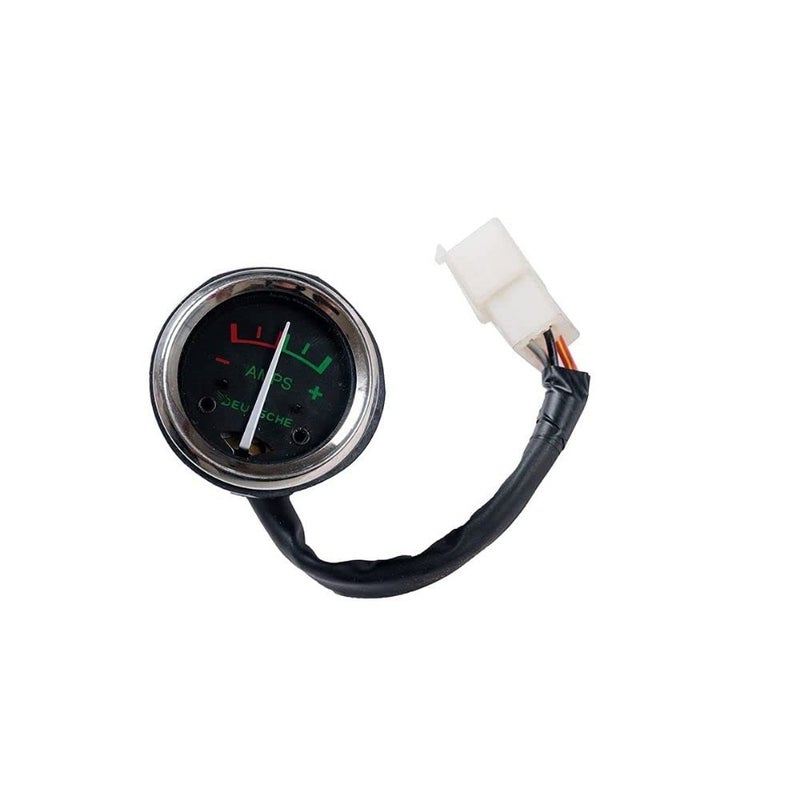 Deutsche Ampmeter Compatible With 11 Amp. R-Enf Standard UCE (Black Dial With LED & Mounting Rubber) (4 Pin White Coupler) - Image 1