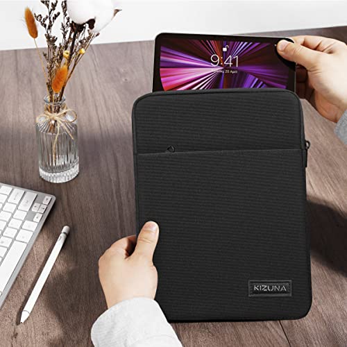 KIZUNA 8 Inch Tablet Sleeve Case Shockproof Water-Resistant Bag for 7.9" Tablet/iPad mini 4 3 2/Samsung Galaxy Tab A/ 8" Pro/Tab 3 7.0 Lite/S2 8/E 8, LG Huawei M5/ASUS ZenPad Protective Bag - Black - Image 2