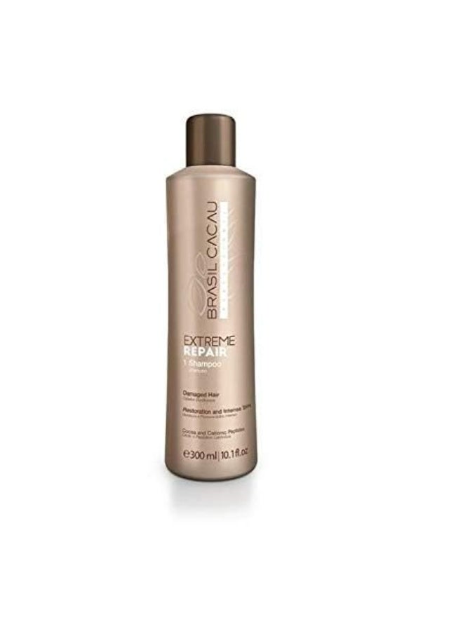 Cadiveu Brasil Cacau Extreme Repair Shampoo & Conditioner For Damaged hair ( 300ml+300ml) - Image 2