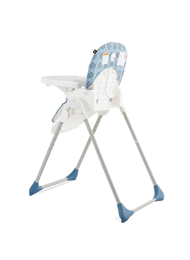 evenflo - Fava Compact High Chair 6m-36m, Blue - Image 1