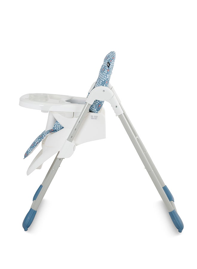 evenflo - Fava Compact High Chair 6m-36m, Blue - Image 1