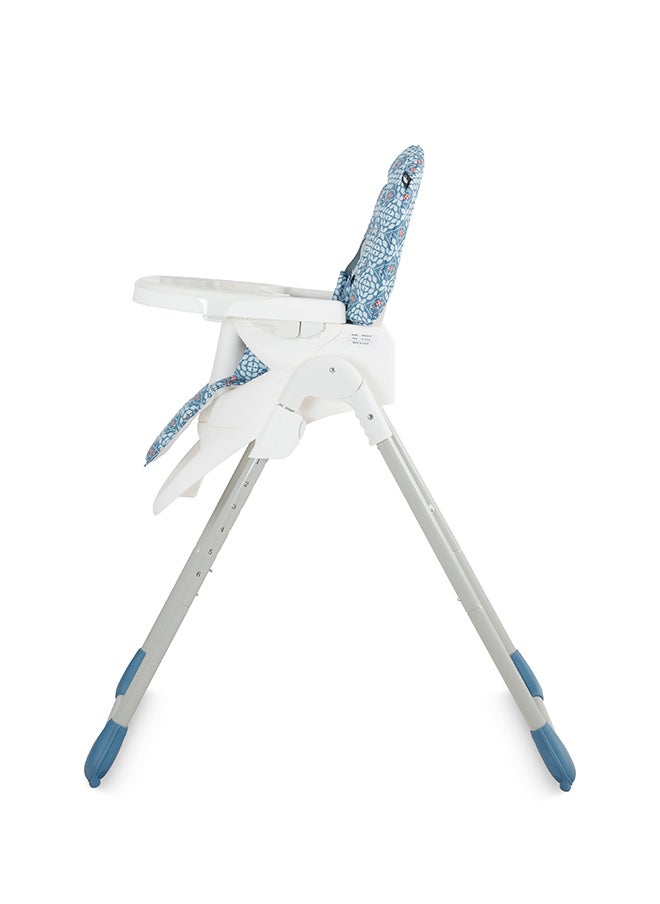 evenflo - Fava Compact High Chair 6m-36m, Blue - Image 1