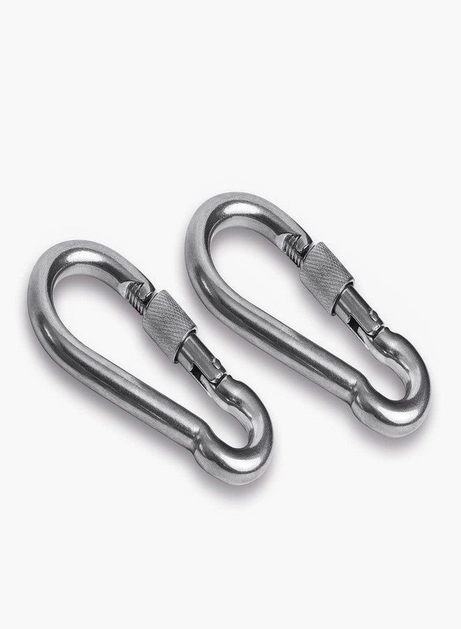 Velomill 2+1 Heavy Duty 304 Stainless Steel Swivel Ring Double Ended Swivel Eye Hook with SUS304 Snap Hooks for Web Tree Swing, Swing Spinner Hanger, Reliable and Safe (M6) - Image 3