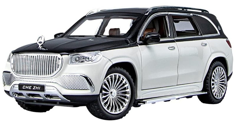 Invite Enterprise Die-Cast Zinc Alloy 1:24 Scale Mrcedes Benz Gls600 Maybach Car Model Large With 6 Openable Doors,Lights & Music Alloy Pull Back Toy Car For Kids, Cars(Gls600), Multicolor - Image 1