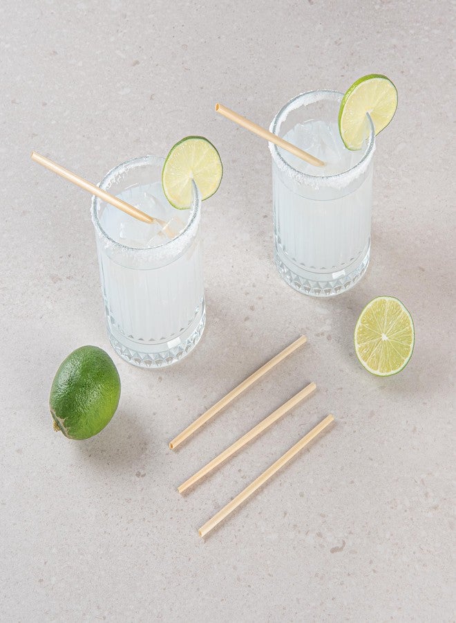 Restaurantware Natural Hay Cocktail Straw - 5" Durable Drinking Straws - Plastic Alternative - Eco Friendly - 100ct - Image 3