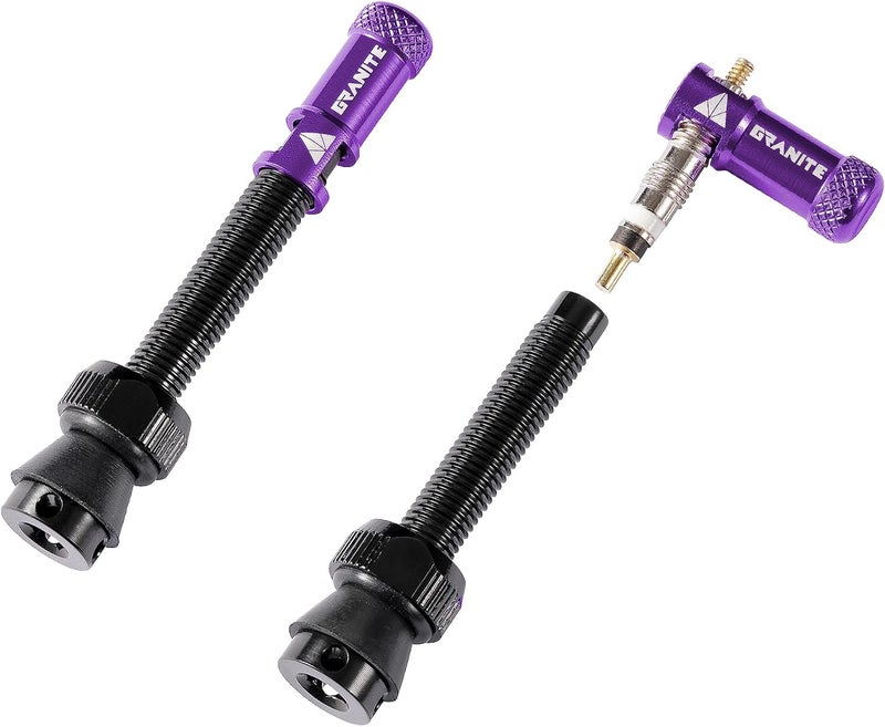 Granite Juicy Nipple Valve Cap with Valve Core Removing Function, Easy to Use Bike Tire Caps Dust Covers, Durable Alloy Tire Valve Cap (Purple) - Image 3