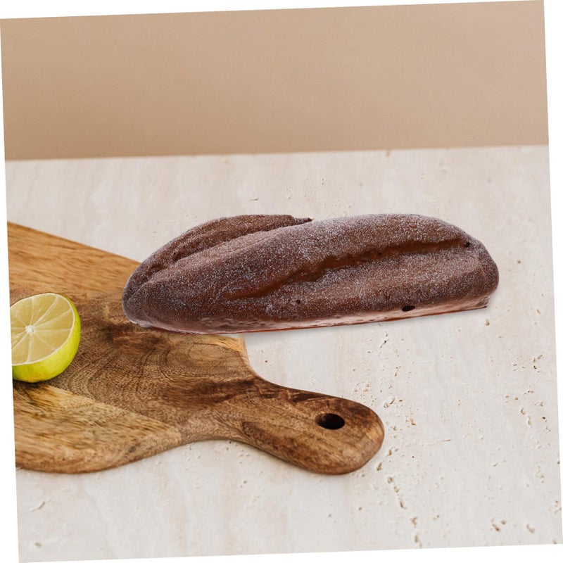 Hanabass Lifelike Artificial Bread Model Faux Bread Prop for Photography Bakery Display Home Decor Realistic Cracked Baguette Beige - Image 4