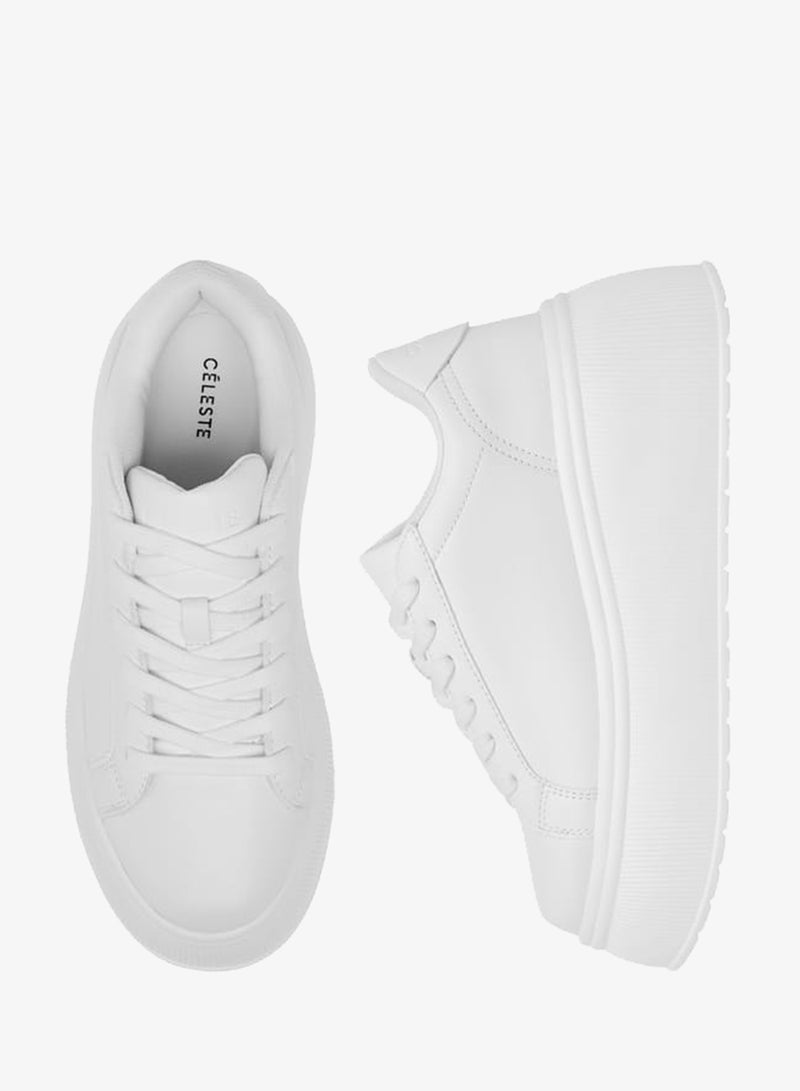 سيليست سنيكرز نسائي بكعب سميك وسير رباط - Image 3