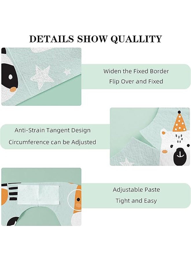 MXN 30 Pcs Baby Disposable Bibs Travel Feeding Bib - Leakproof Liner, Food Catcher Pocket for 6-18 Months Babies Toddlers - Image 4