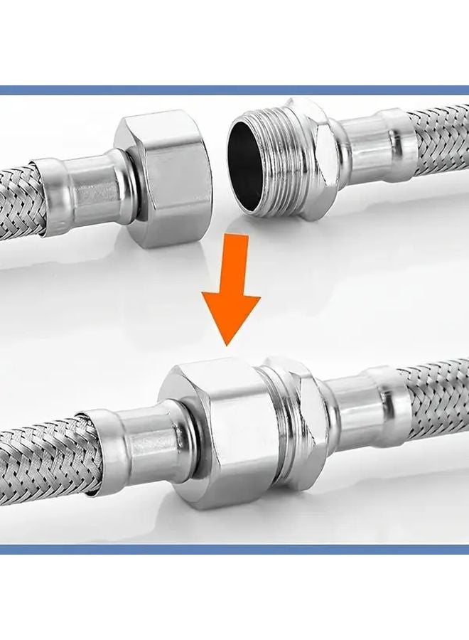 4pcs 3 8 Flexible Extension Hose 20cm 10cm 304 Stainless Steel Water Supply Line - Image 3