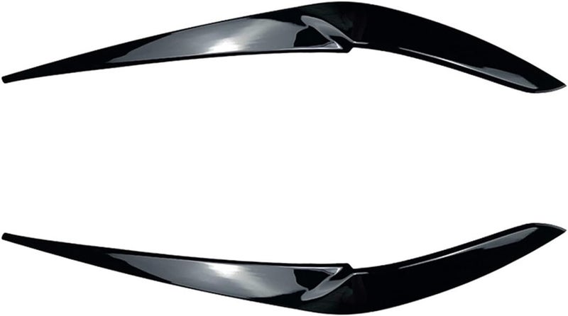 QASULER Glossy Car Headlight Eyebrow Trim for BMW - Image 1