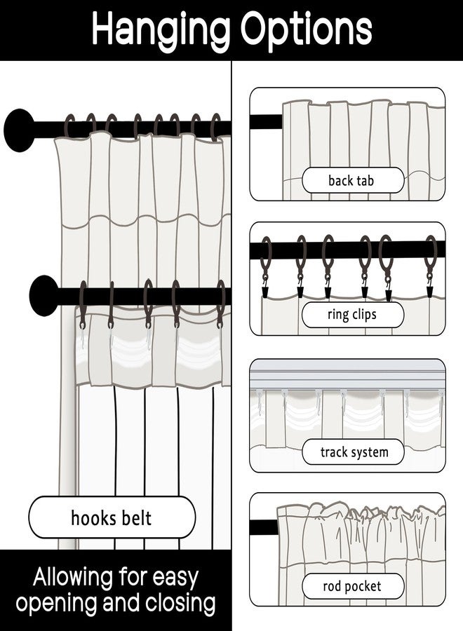 PANELSBURG Soundproof Curtains 90 Inch Ceiling to Floor Tall Sound Proof Dampening Deadening Absorbing Curtains for Room Noisy Streets Cute Beige 100% Total Blackout Liners for Behind Curtains - Image 3