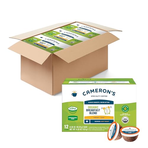 Cameron's Coffee Camerons Coffee Organic Breakfast Blend Single Serve Pods 12 Count 433 Ounce Pack of 6 - Image 1