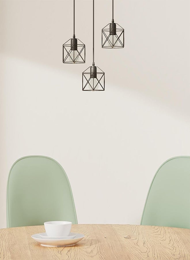 Hanging Pendant Lights Vintage 3 Lights Ceiling Lamp for Kitchen Dining Room Bulbs Include - Image 2