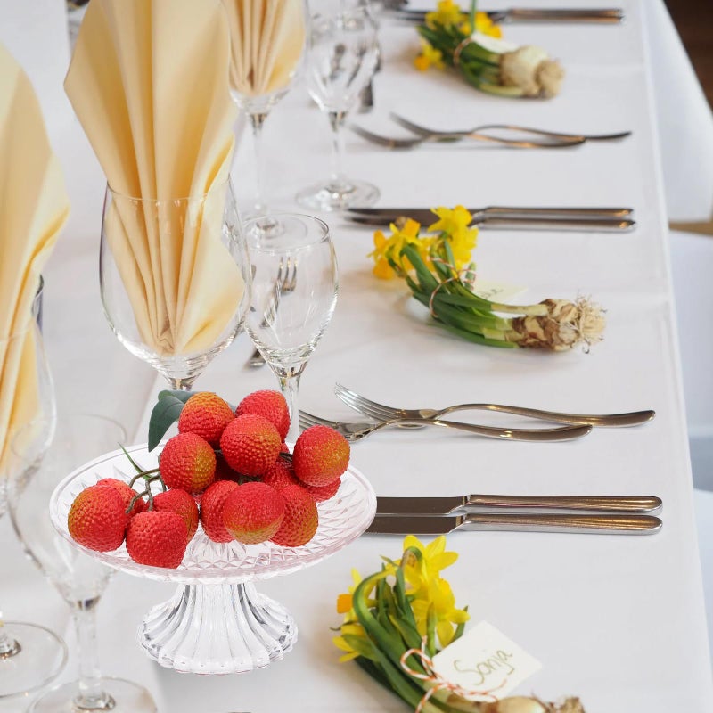 7.87 Inch Transparent Acrylic Fruit Plate Crystal Bowl for Home Hotel Party Wedding Dessert Stand - Image 5