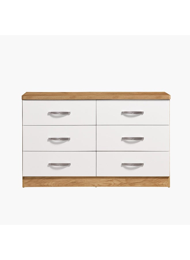 Home Box Juno 6-Drawer Master Dresser without Mirror 120 x 75 x 41 cm  - Image 1