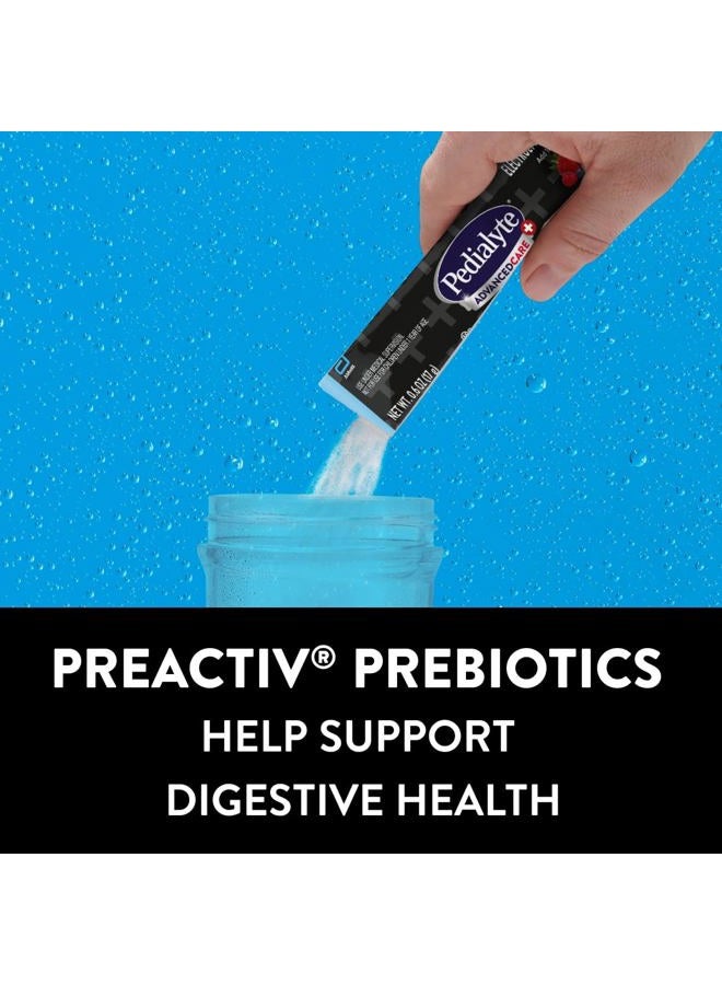 Pedialyte بودرة الكتروليت AdvancedCare Plus، مع 33% المزيد من الالكتروليتات و PreActiv Prebiotics، عبوة متنوعة بنكهات Berry Freeze/Berry Frost، عبوات مسحوق مشروب الترطيب، 0.6 أوقية، 12 قطعة - Image 5