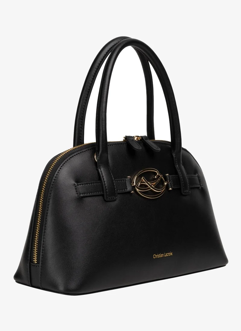 Christian Lacroix Christian Lacroix Women's Rocaille Genuine Leather Handbag - Black