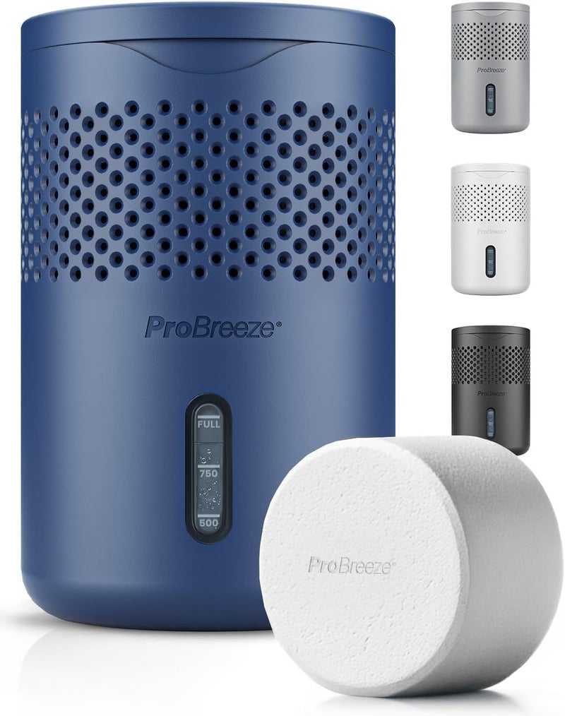 Pro Breeze Osmo Dehumidifier, Silent & Refillable Moisture Absorber for Damp & Condensation at Home, Bedroom, Wardrobe, Car, Mould Remover with 1 Tablet, No Power Required- Proudly designed in the UK - Image 1