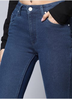 HIGH STAR Women Blue Bootcut High-Rise Clean Look Stretchable Jeans  - Image 3