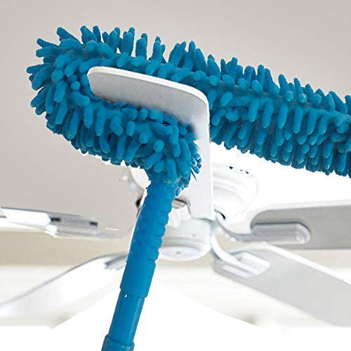 Skeroto Multipurpose Microfiber Flexible with Expandable Rod for Dust Cleaning Fan Cleaner Brush with Long Rod Flexible Fan Cleaning Mop Microfiber Duster for Cleaning of Home Kitchen Car Ceiling