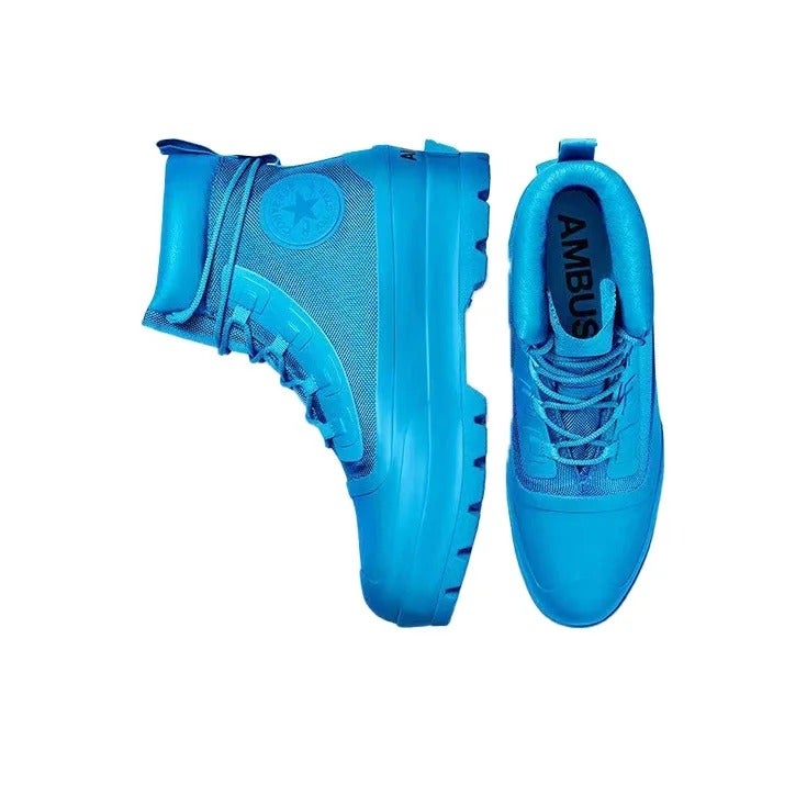 Converse x AMBUSH Ctas Duck Boot - Abrasion Resistant, Lightweight, High-Top Canvas Shoes in Blue - Image 5