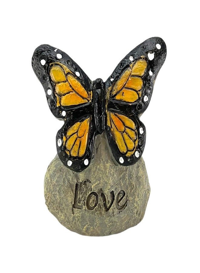 Gerson Spring Butterfly Messages on Stone Decorative Figurines - Set of 3 - Image 4
