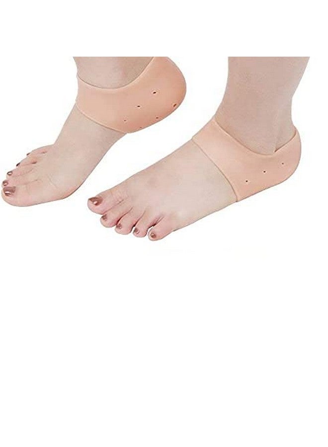 MSA Silicone Heel Protector | Reusable Foot Silicone Heel Socks For Pedicure | Protect Against Cracking/Pain | Anti Crack Socks - Image 3