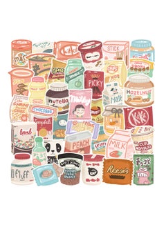 50-Piece Snacks and Drinking Stickers