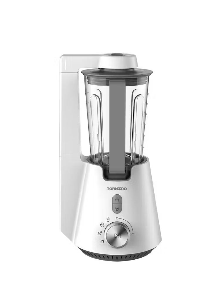 TORNADO - TORNADO Vacuum Blender 1000 Watt 1.5 Liter Extra 0.6 Liter Bottle White TVBL-1000LI - Image 1