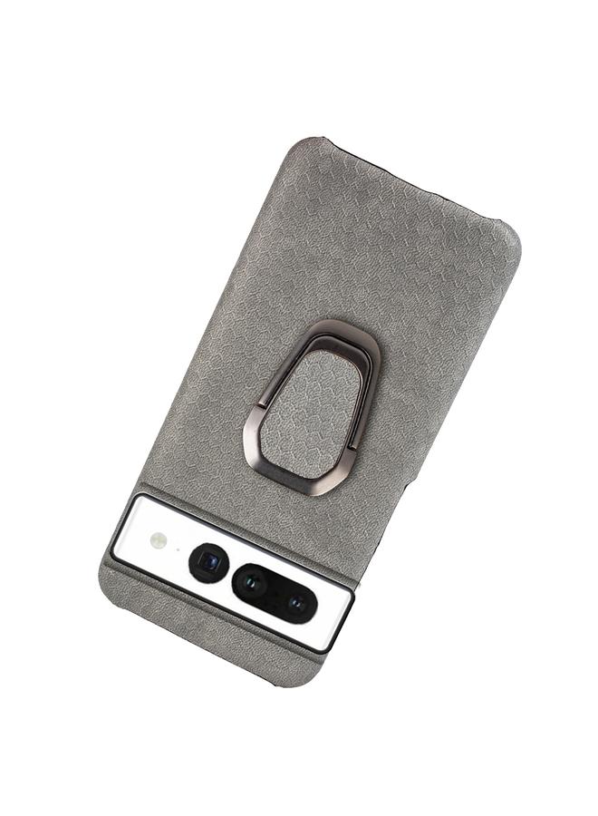 زبون جراب لهاتف Google Pixel 7 مزود بحلقة وغطاء هاتف من جلد البولي يوريثان على شكل خلية نحل - Image 4