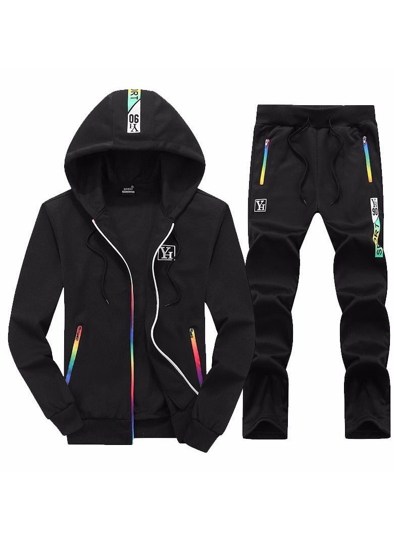 KUYING Autumn And Winter Hoodie Set, Student Sports And Leisure Two-piece Set  - Image 1