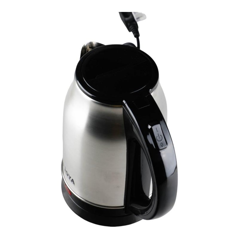 JOYA 1.8 Liter Electric Kettle Silver & Black - Stainless Steel Body with Fast Boiling Function, Premium Kitchen Appliance for Home & Office - Image 2