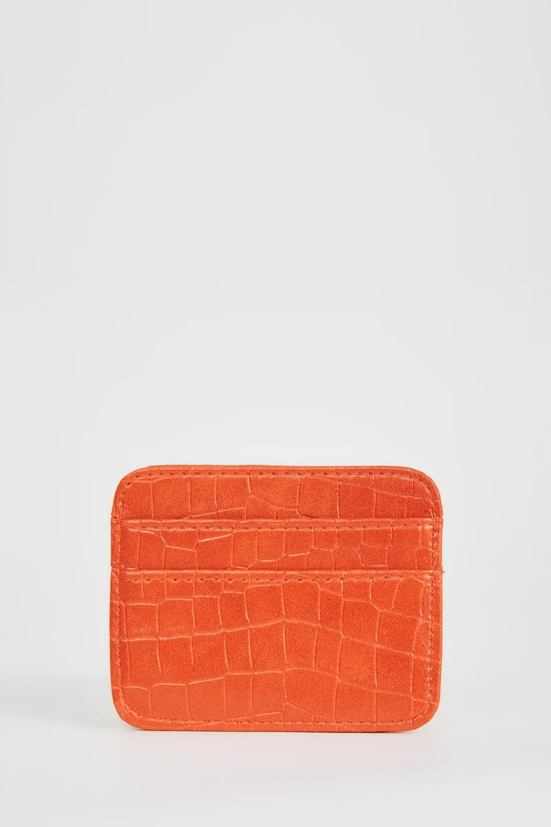 Defacto  Women's Faux Leather Croco Card Holder for Women | Best Price UAE