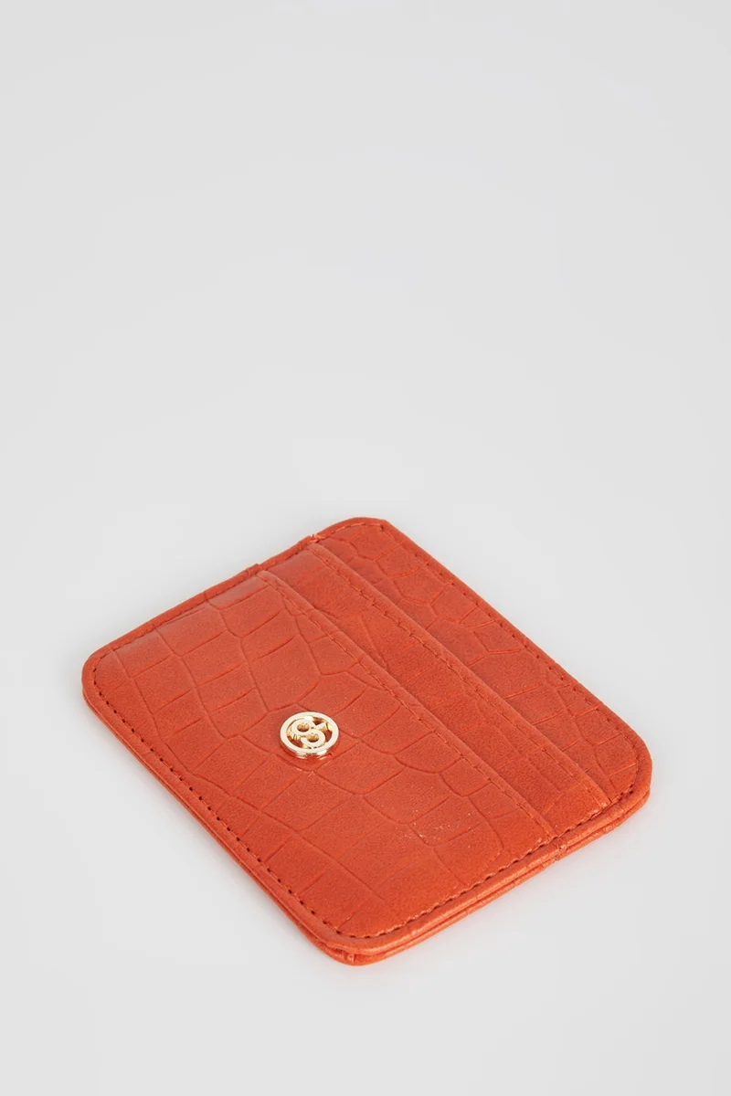 Defacto  Women's Faux Leather Croco Card Holder for Women | Best Price UAE