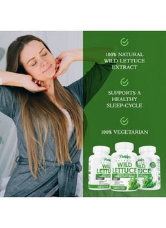 Parker Naturals Wild Lettuce Capsules, 1200mg Herbal Sleep Supplement with 4:1 Wild Lettuce Extract, Lactuca Virosa Soothes Discomfort, 240 Capsules  - Image 4