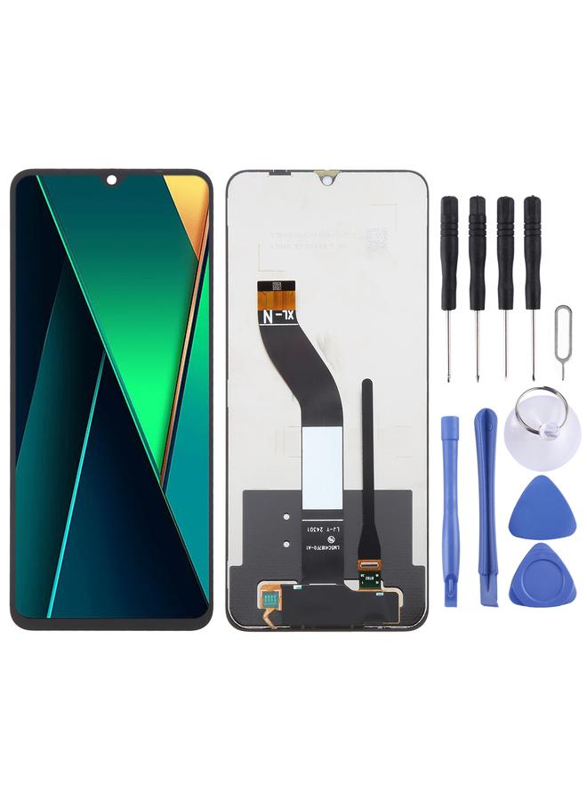 إيروريكس شاشة LCD بديلة لهاتف Xiaomi Poco C75 الأصلية مع مجموعة كاملة من المحول الرقمي - Image 1