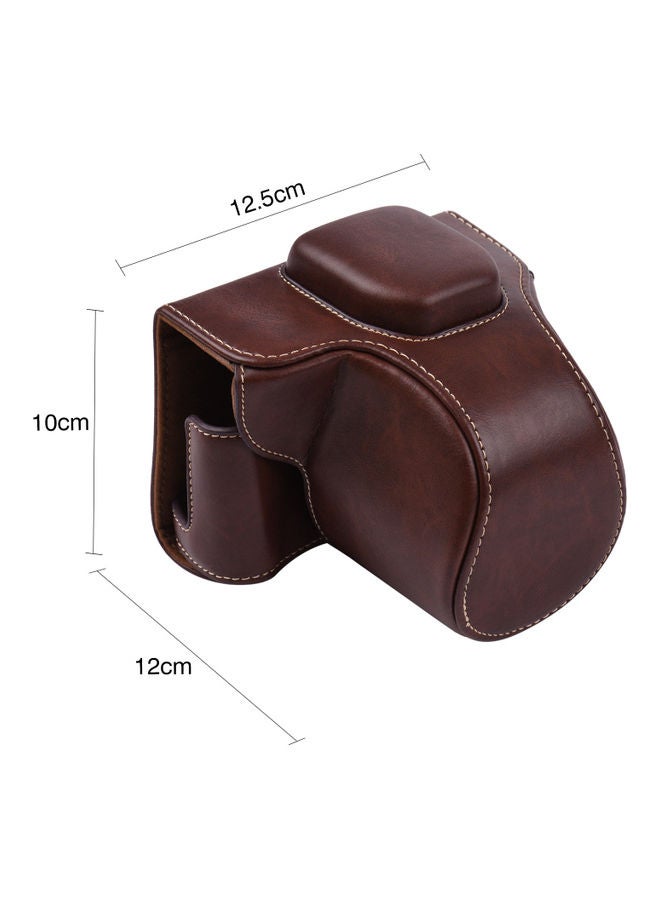 نيبمينينت حقيبة كاميرا كلاسيكية مع حزام كتف لسيارة فوجي فيلم XT100 بني - Image 4