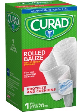 CURAD CURAD Stretch Rolled Gauze 3" x 2.5 yds., Pack of 24 